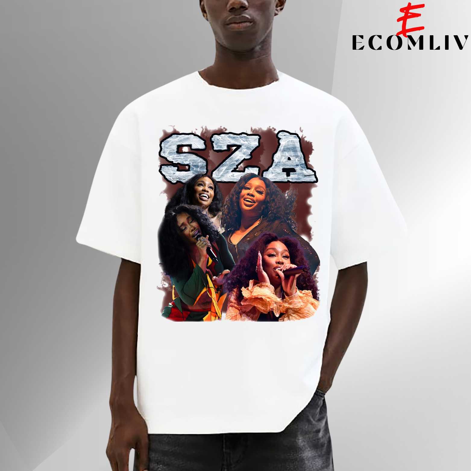 Sza Visual Tee, R&b Queen T-Shirt, Fan Graphic Merch